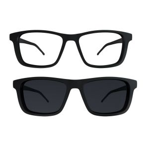 Armação de Óculos Hb Clip On Switch 0351 10103510243032 Preto 