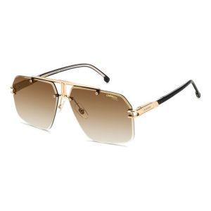 Óculos Solar Carrera 1054/s 2m2 86 62 Dourado Brilho Lente Marrom Degradê