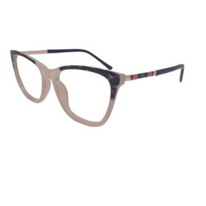 Armação de Óculos Mey Eyewear Me7658 C1 53 Nude Brilho 