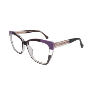 Armação de Óculos Mey Eyewear Me7680 C4 55 Marrom Brilho 