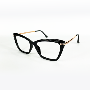 Armação de Óculos Mey Eyewear Me6605 C01 53 Preto Brilho 