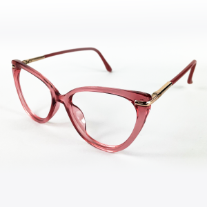 Armação de Óculos Mey Eyewear Me6202 C02 53 Rosa Translúcido 