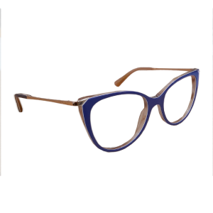 Armação de Óculos Ana Hickmann Ah6415xl H05 Azul Brilho 
