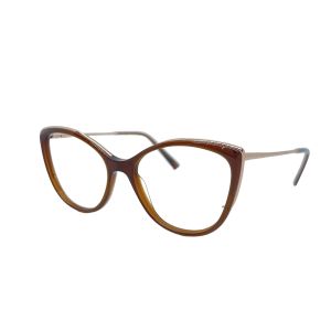 Armação de Óculos Ana Hickmann Ah6383n N01a Marrom Brilho 