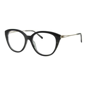 Armação de Óculos Bulget Bg7220 A02 Preto Brilho Riscado