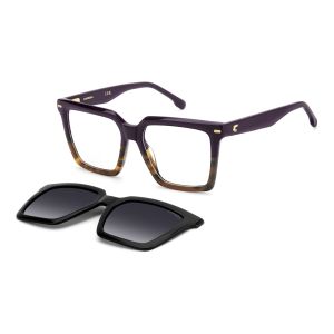Armação de Óculos Carrera Clip On Ca3080/c Hkz 54 Violeta Brilho Degradê
