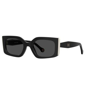 Óculos Solar Carolina Herrera Her0182/s 80sir 53 Preto Brilho Lente Cinza