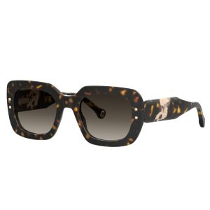 Óculos Solar Carolina Herrera Her0186/s C9kha 52 Marrom Brilho Havana Lente Marrom Degradê