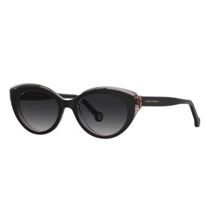 Óculos Solar Carolina Herrera Her0250/s 8079o 52 Preto Brilho Lente Cinza Degradê