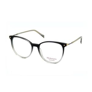 Armação de Óculos Hickmann Hi60001 H01 Preto Translúcido Degradê 