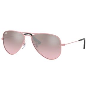 Óculos Solar Infantil Ray Ban Junior Aviador Rj9506s 211/7e 52 Rosa Lente Rosa Degradê Prata 