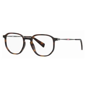 Armação de Óculos Levis Lv1058 05l 50 Marrom Brilho Havana