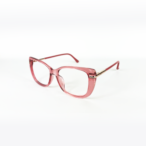 Armação de Óculos Mey Eyewear Me6502 C02 53 Rosa Translúcido 