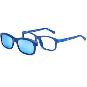 Armação de Óculos Infantil Nano Vista Arcade Clip On Nao3010950sc Azul Fosco 