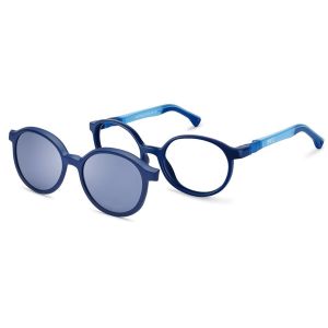 Armação de Óculos Infantil Nano Vista Clip On Flicker 3.0 Nao3180146sc Azul Fosco 