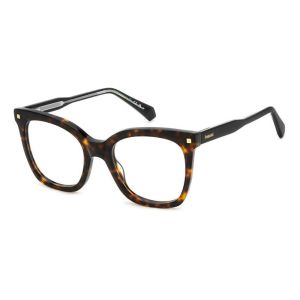 Armação de Óculos Polaroid Pld D507 086 51 Marrom Brilho