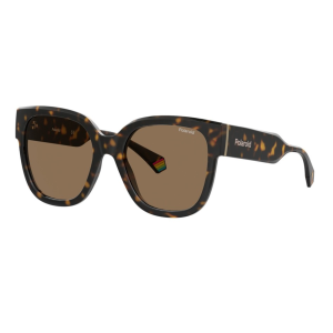Óculos Solar Polaroid Pld6167/s 086 55 Marrom Brilho Havana Lente Marrom Polarizada