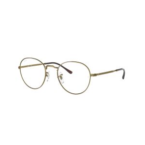 Armação de Óculos Ray Ban David Rb3582v 3117 51 Dourado Fosco Antigo 