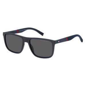 Óculos Solar Tommy Hilfiger Th2043/s Fllir 56 Azul Fosco Lente Cinza