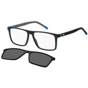 Armação de Óculos Tommy Hilfiger Clip On Th2086/cs 00399 56 Preto Fosco