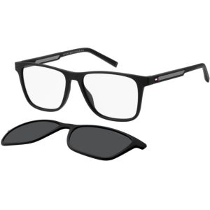 Armação de Óculos Tommy Hilfiger Clip On Th2203/c 08a 55 Preto Fosco