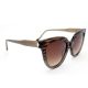 Óculos Solar Ana Hickmann Ah90036 G22 Marrom Translúcido