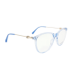 Armação de Óculos Atitude At4130 D02 Azul Translúcido 