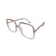 Armação de Óculos Mey Eyewear Lq95614 C8 58 Rosa Translúcido Degradê 