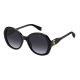 Óculos Solar Marc Jacobs 763/s 807 55 Preto Brilho Lente Cinza Degradê