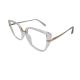Armação de Óculos Mey Eyewear Me1206 C1 54 Transparente Translúcido 