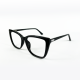 Armação de Óculos Mey Eyewear Me3069 C01 55 Preto Brilho 