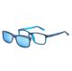 Armação de Óculos Infantil Nano Vista Clip On Fangame 3.0 Nao3030450sc Azul Fosco 